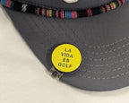La Vida es Golf Ball Marker Yellow