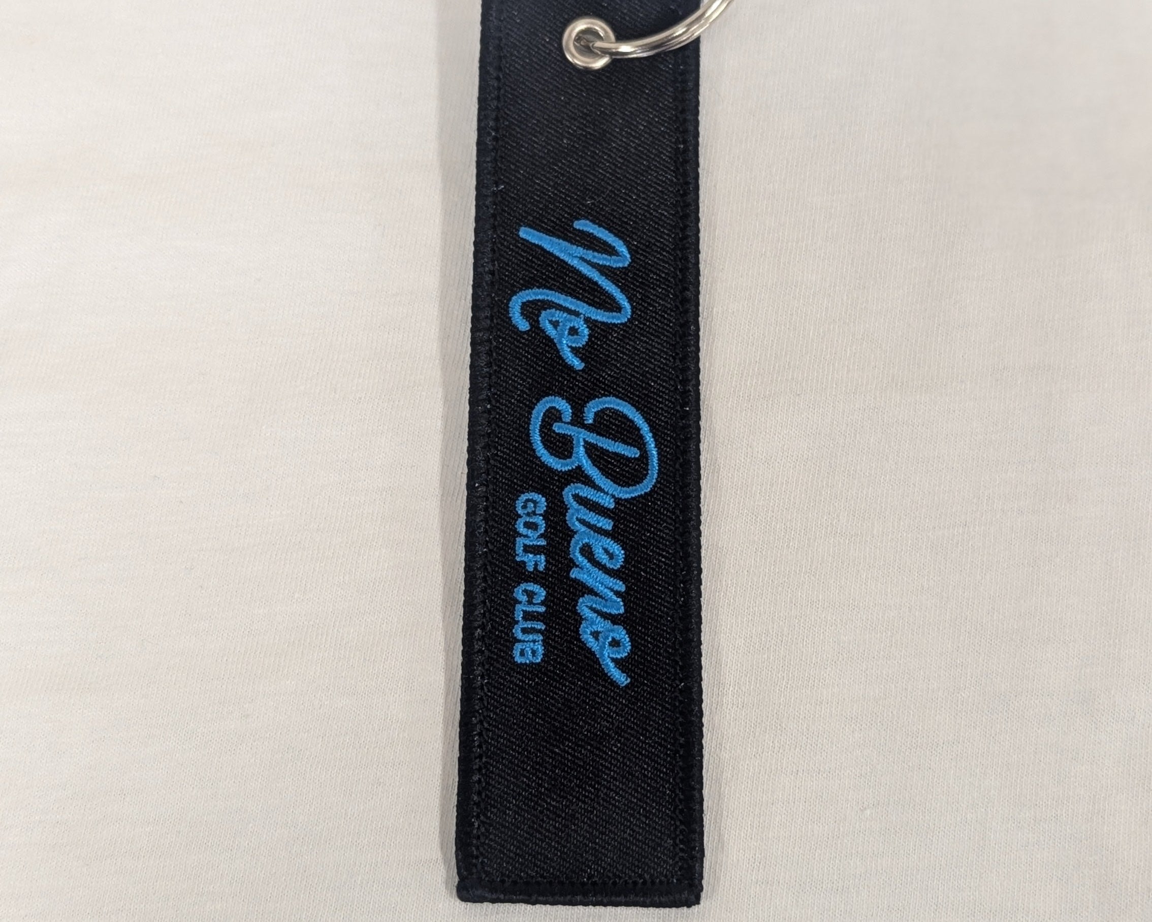 La Vida es Golf Keychain Blue