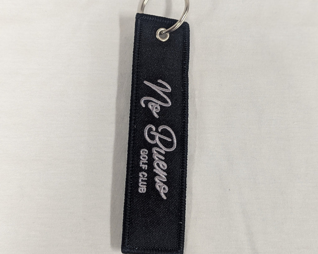 La Vida es Golf Keychain Gray