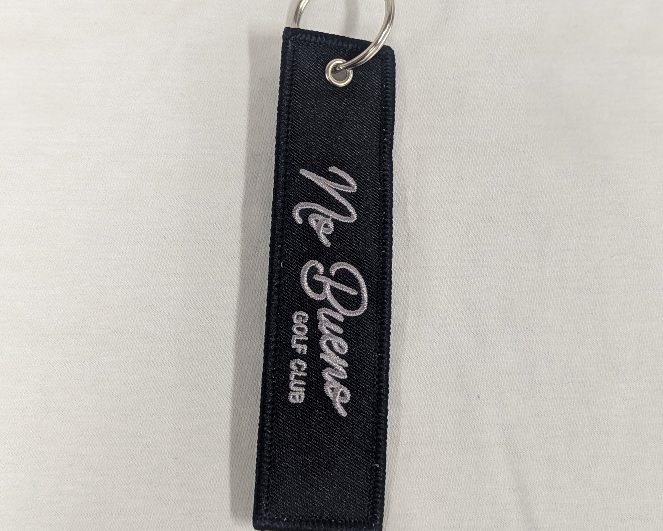 La Vida es Golf Keychain Gray