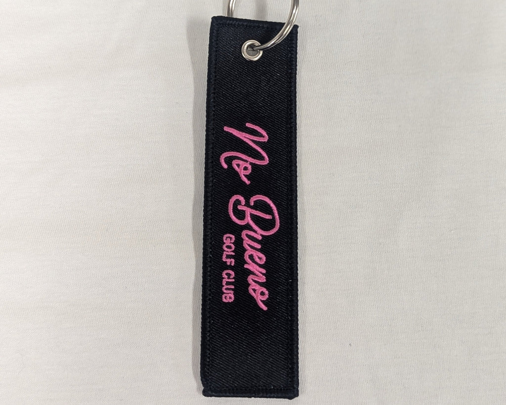 La Vida es Golf Keychain Pink