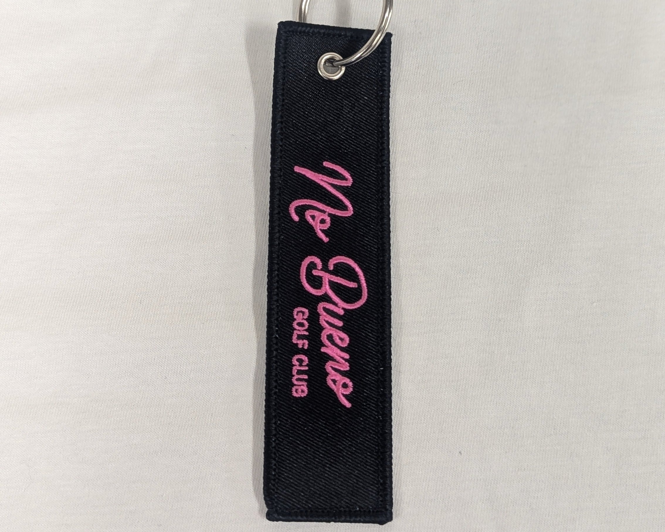 La Vida es Golf Keychain Pink