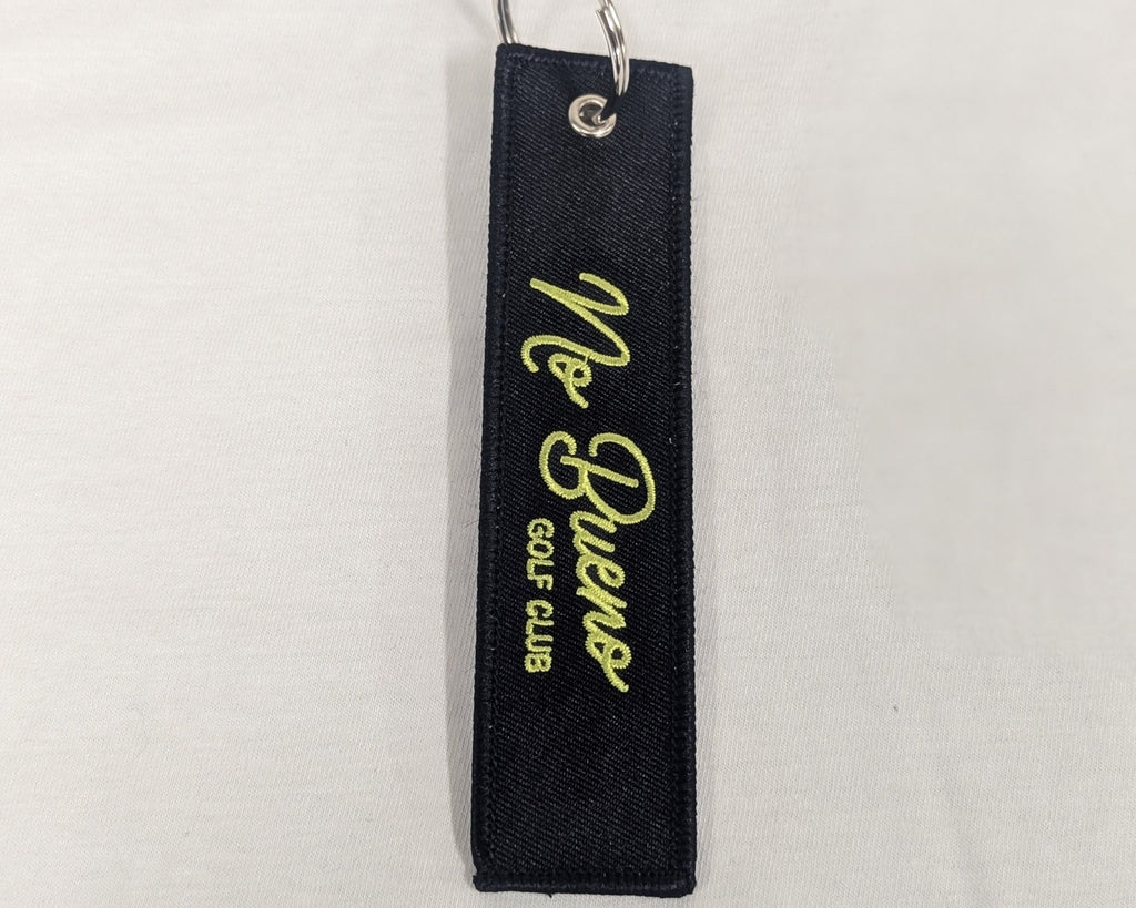 La Vida es Golf Keychain Electric Yellow