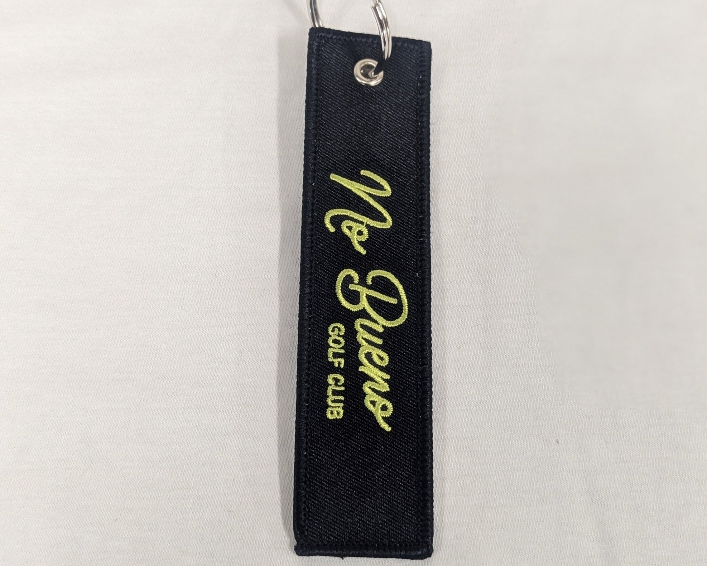 La Vida es Golf Keychain Electric Yellow