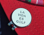 La Vida es Golf Ball Marker White