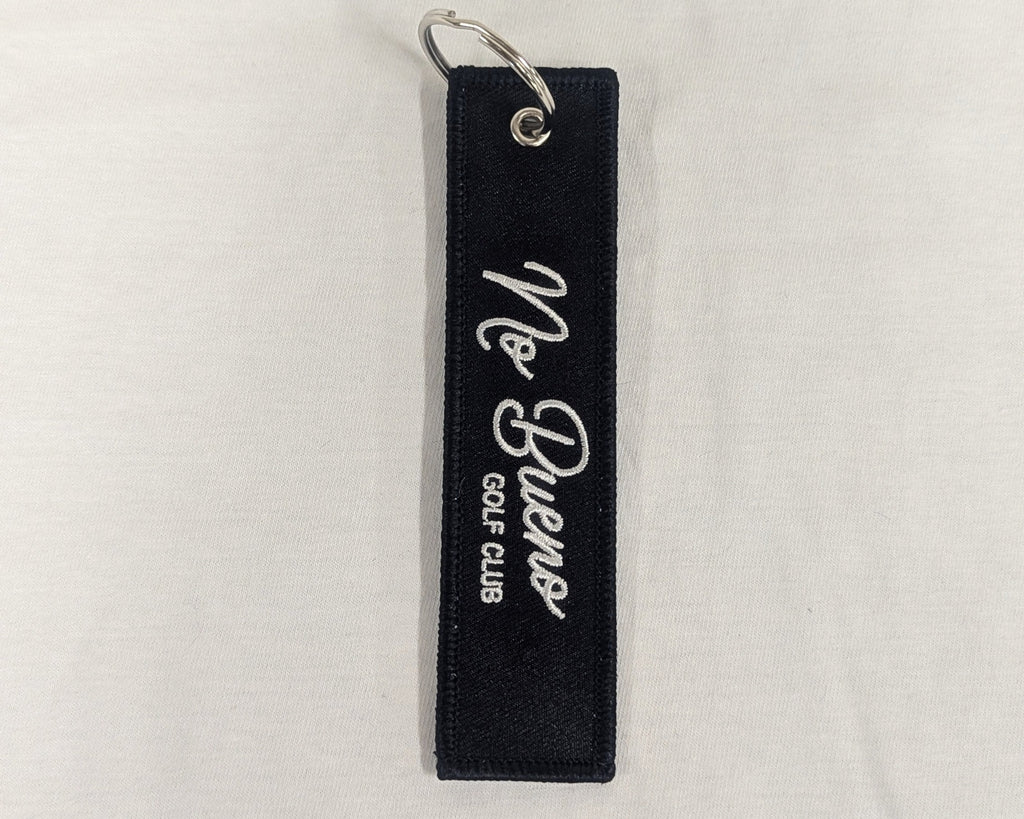 La Vida es Golf Keychain White
